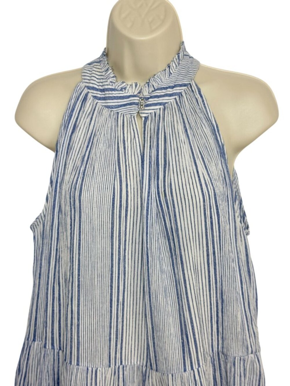 Apiece Apart Nissi Tiers Maxi Dress Blue - Size 2 - Picture 10 of 10